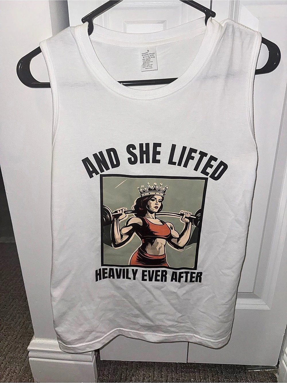 Women’s Graphic Muscle Tee in White